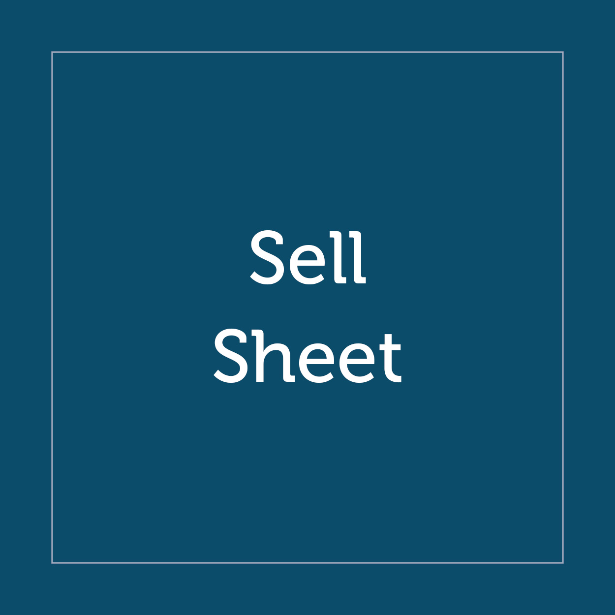 Sell Sheet